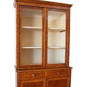 Vintage cupboard in walnut wood