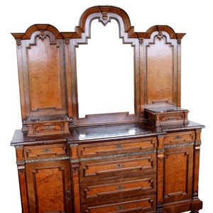 Eclectic Italian sideboard with mirror