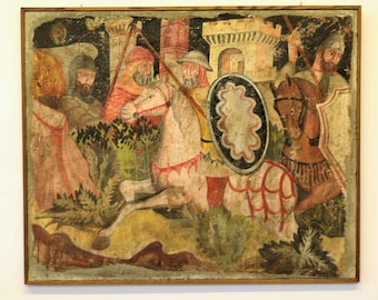 Detail of a medieval scene