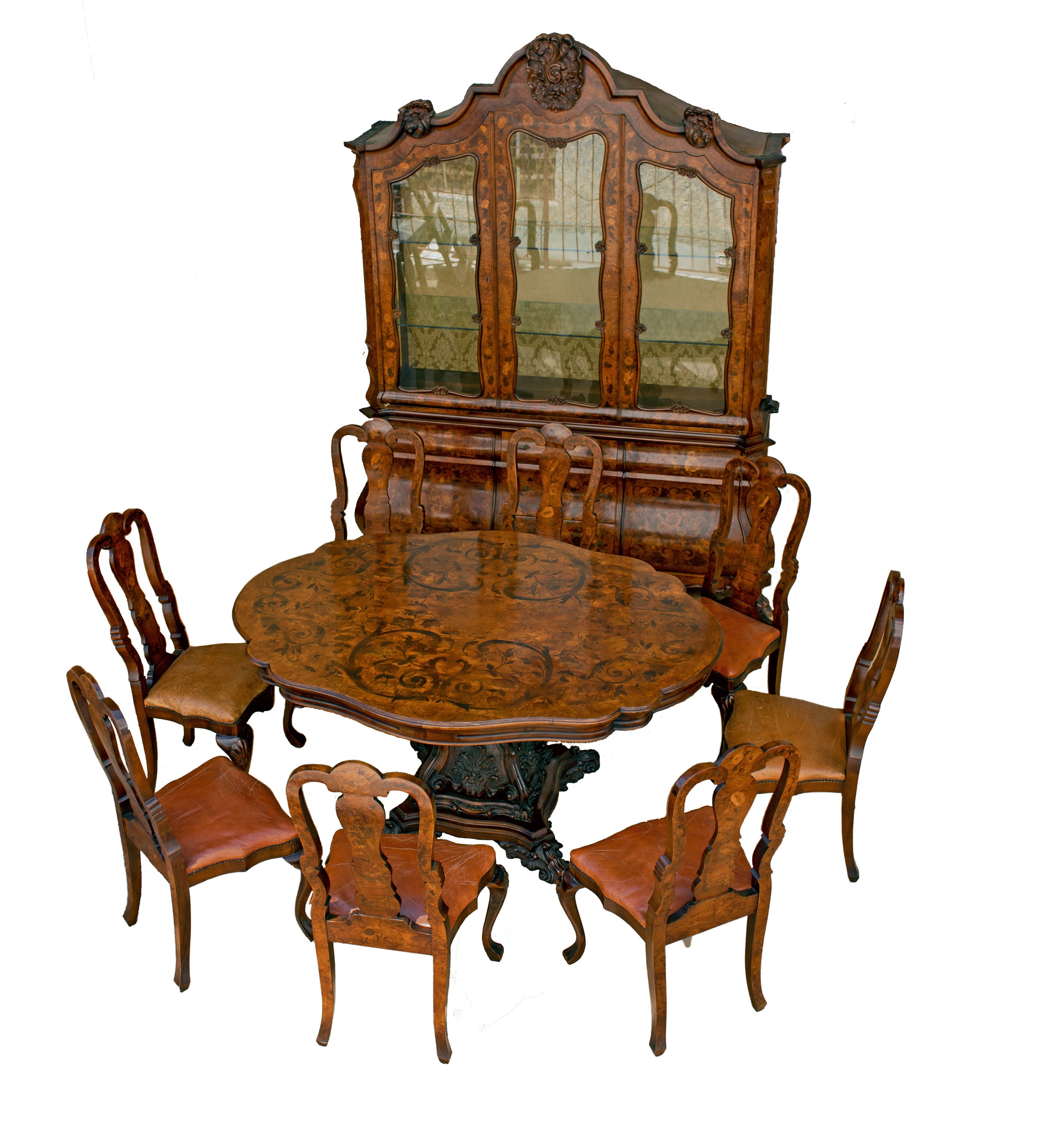 Antique Oval Dining Table in Baroque Style - Etsy