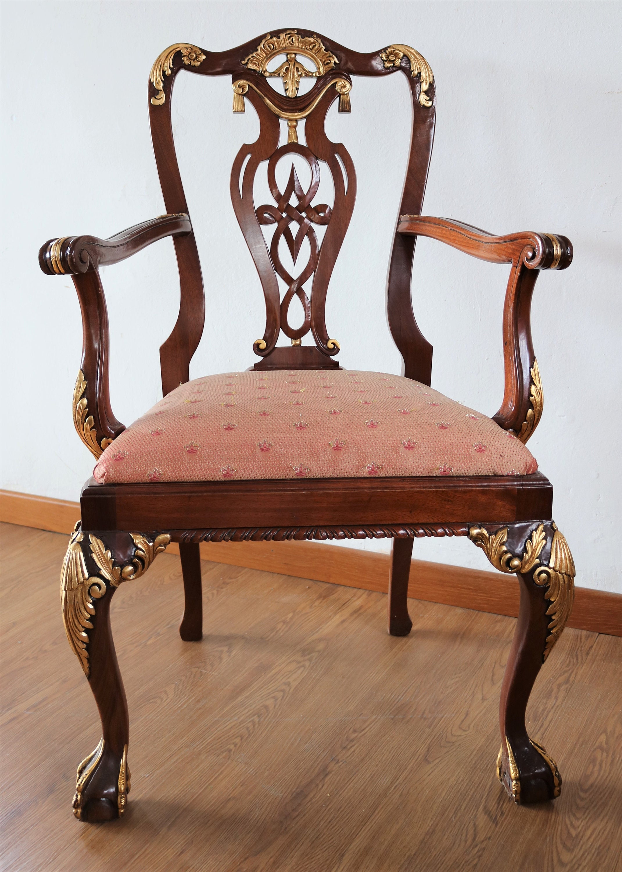 Armchair in Victorian Style - Etsy