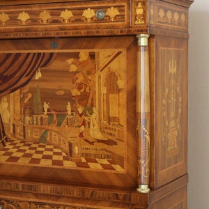 Fine unlaid Empire style secretaire image 4