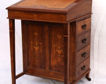 Antique Davenport ladies' desk in Victorian style
