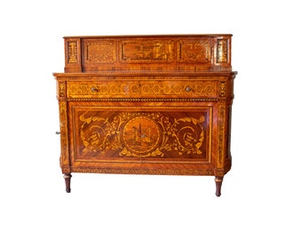 Richly inlaid sideboard in neoclassical style