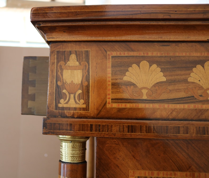 Fine unlaid Empire style secretaire image 6