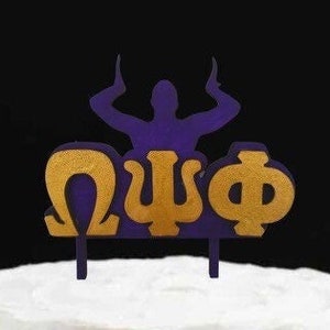 Omega Psi Phi Cake Topper - Que Dog Cake Topper