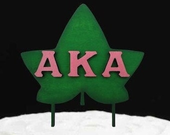 Alpha Kappa Alpha Cake Topper