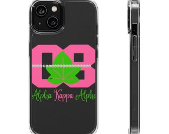 Alpha Kappa Alpha Clear Phone Case, AKA Sorority