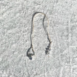 Sale, Book Thong, Medium Small, Crystal Clear Triangle