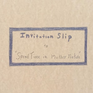Invitación a pasar tiempo en la madre naturaleza