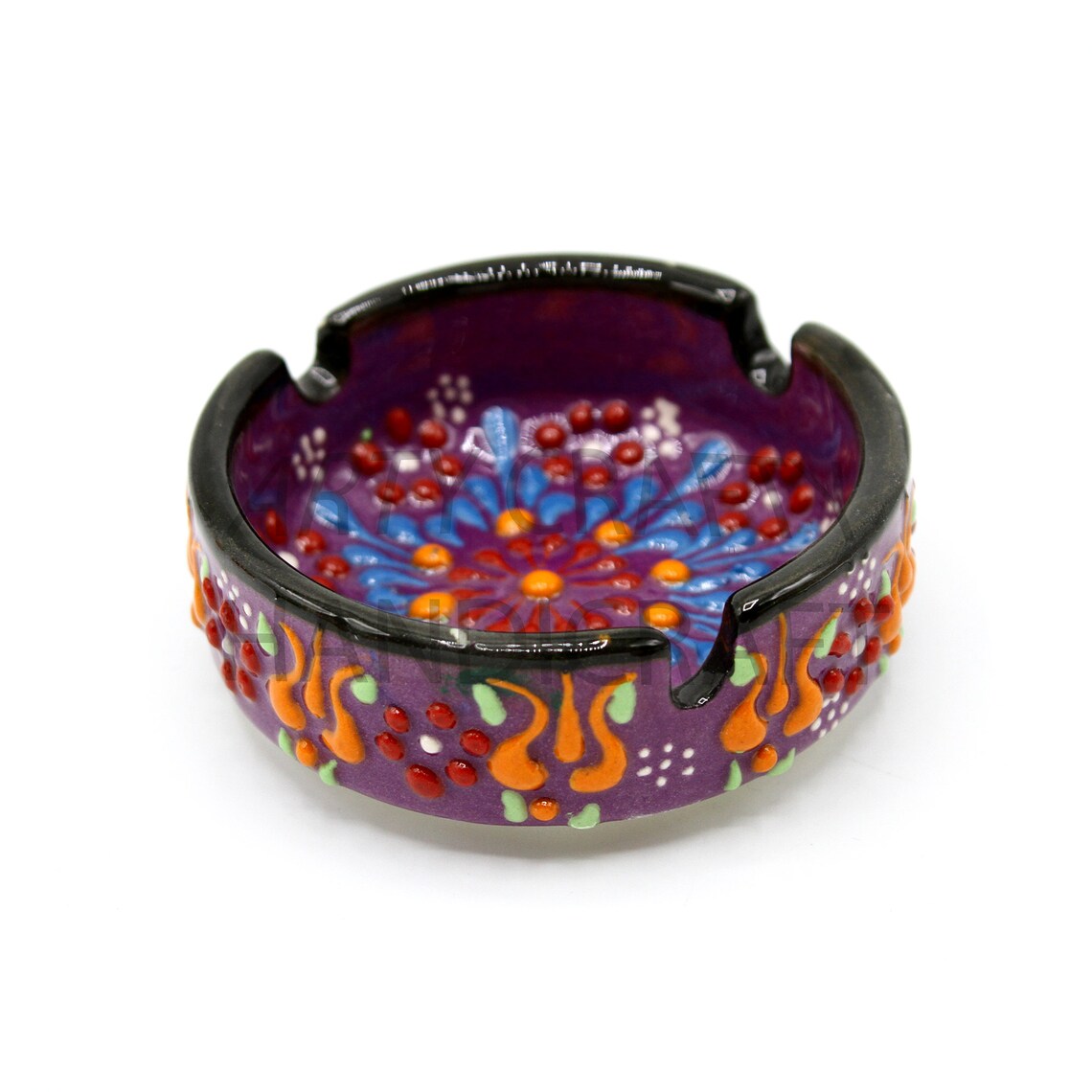 Small Ashtray Clay Cute Cool Flower Ceramic Boho Garden Etsy