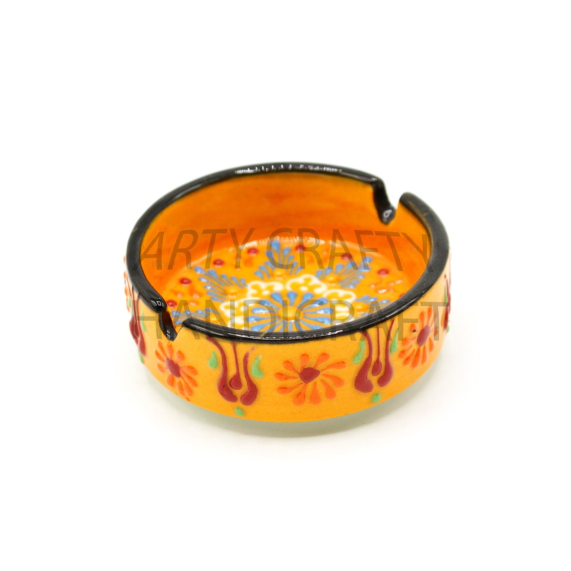 Small Ashtray Clay Cute Cool Flower Ceramic Boho Garden Etsy