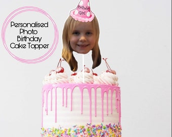 Personalisierte Foto Geburtstag Cake Topper. 30.Geburtstags-Deko / Partydekoration 1.18.21.30
