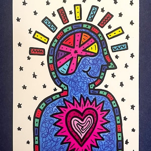 The Head and The Heart 5 x 7 Art Print