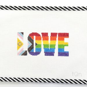 Pride Love - Lienzo bordado a mano