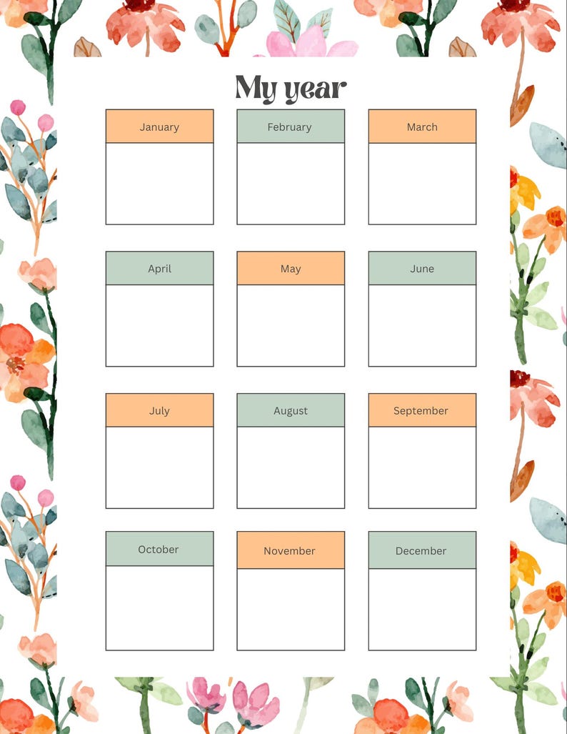 Editable Teacher Planner 2025-2026 – Floral Lesson Plan Book (digital ...
