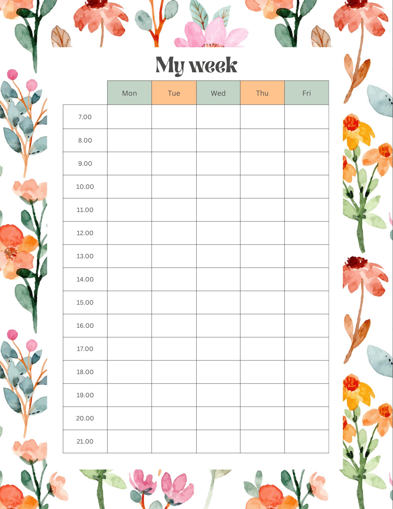 Editable Teacher Planner 2025-2026 – Floral Lesson Plan Book (digital ...