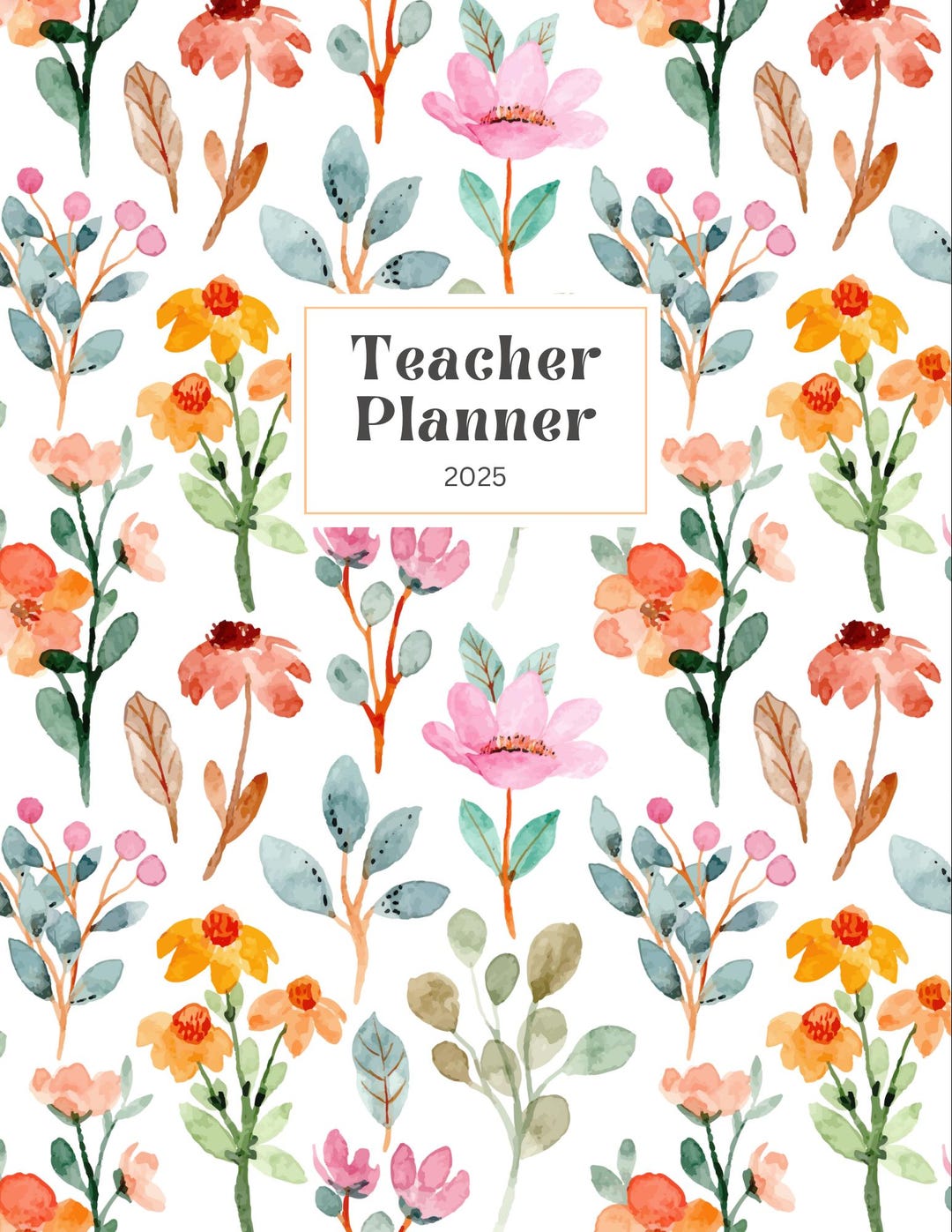 Editable Teacher Planner 2025-2026 – Printable And/or Digital Lesson ...