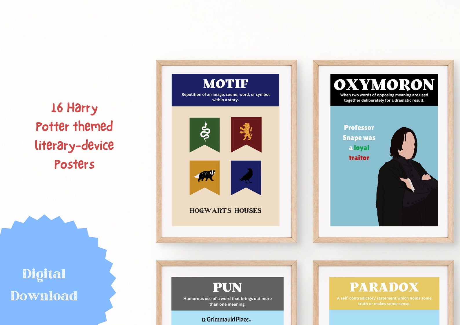 Literary Device Posters • Classroom Posters • Printable - Etsy