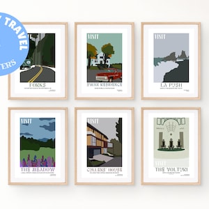 Fictional Travel Posters • Twilight Pack • Digital Print • Educational • Classroom Poster • Literary Poster • Vintage Style