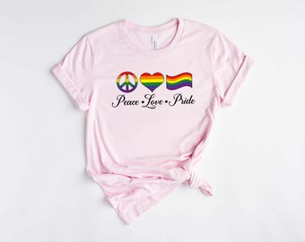 Peace Love Pride Shirt, Pride Equality Shirt, LGBT Pride Shirt, Love Is Love Shirt, Gay Pride Shirt, Lesbian T-Shirt, LGBT Sweatshirt