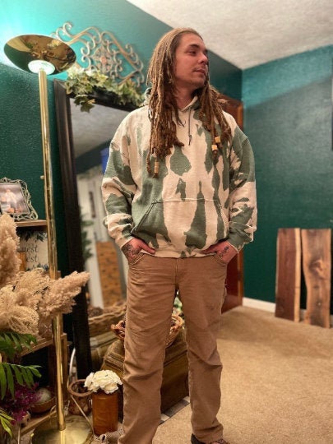 Bleach Tie Dye Hoodies Spiral Crinkle Hoods Handmade Tye Die Hippie Clothes Novelty Shirts Gifts for Him Her Valentines for Her Etsy