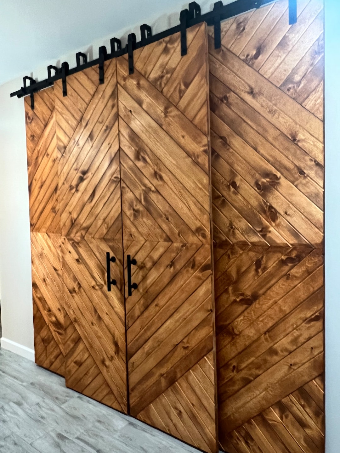 Any Size Custom Barn Door, Modern Barn Door, Chevron Barn Doors, Mini ...