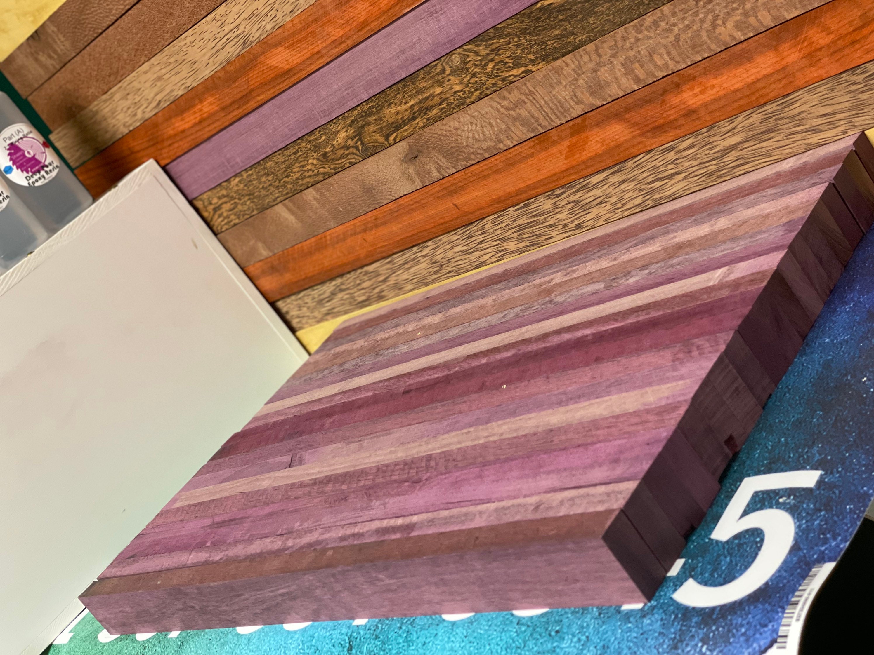 Purple Heart Cutting Board Blanks Stumps Custom Wood Shelby, Ohio