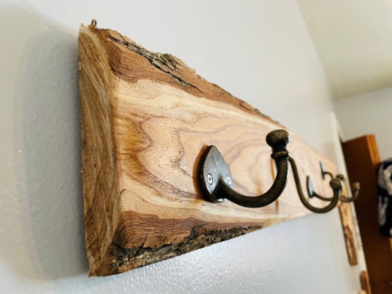 Live Edge Wall Mount Coat Rack Household Organization Coat Etsy