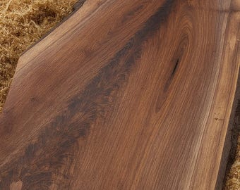 DIY Walnut Live Edge Slab for Hobby - Charcuterie Boards, River Tables - DIY Woodworking Slabs - Custom Sizes, and Live Edge Home Décor