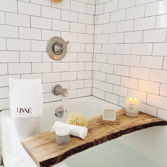 15 DIY Bathtub Tray Ideas for a Relaxing Soak - The Handyman's Daughter