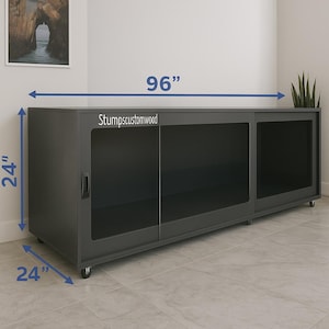Stacked Large PVC Reptile Enclosure: Black 8ft Reptile Habitat