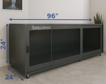 Stacked Large PVC Reptile Enclosure: Black 8ft Reptile Habitat