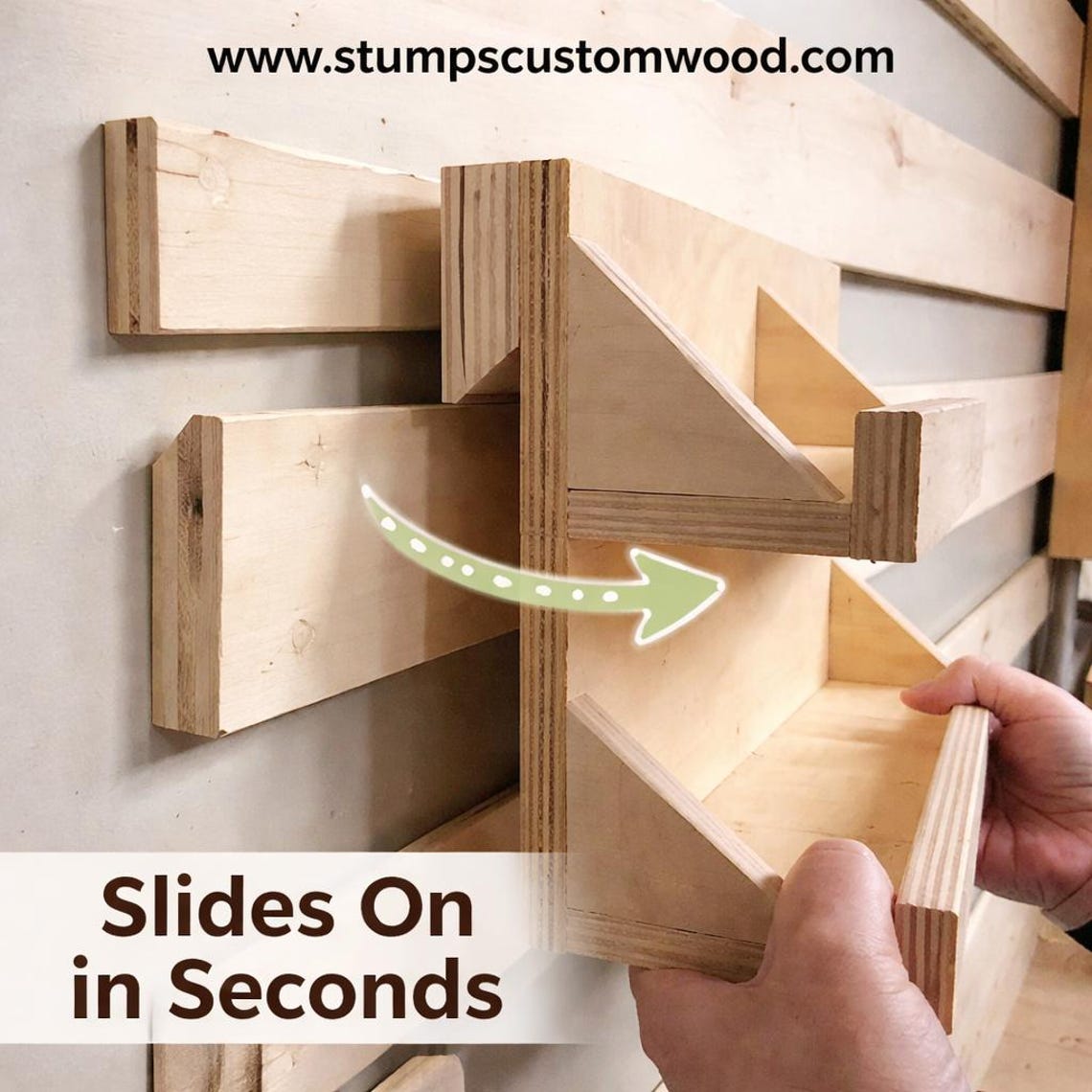 French Cleat Shelf System | Custom Wood Storage - Etsy
