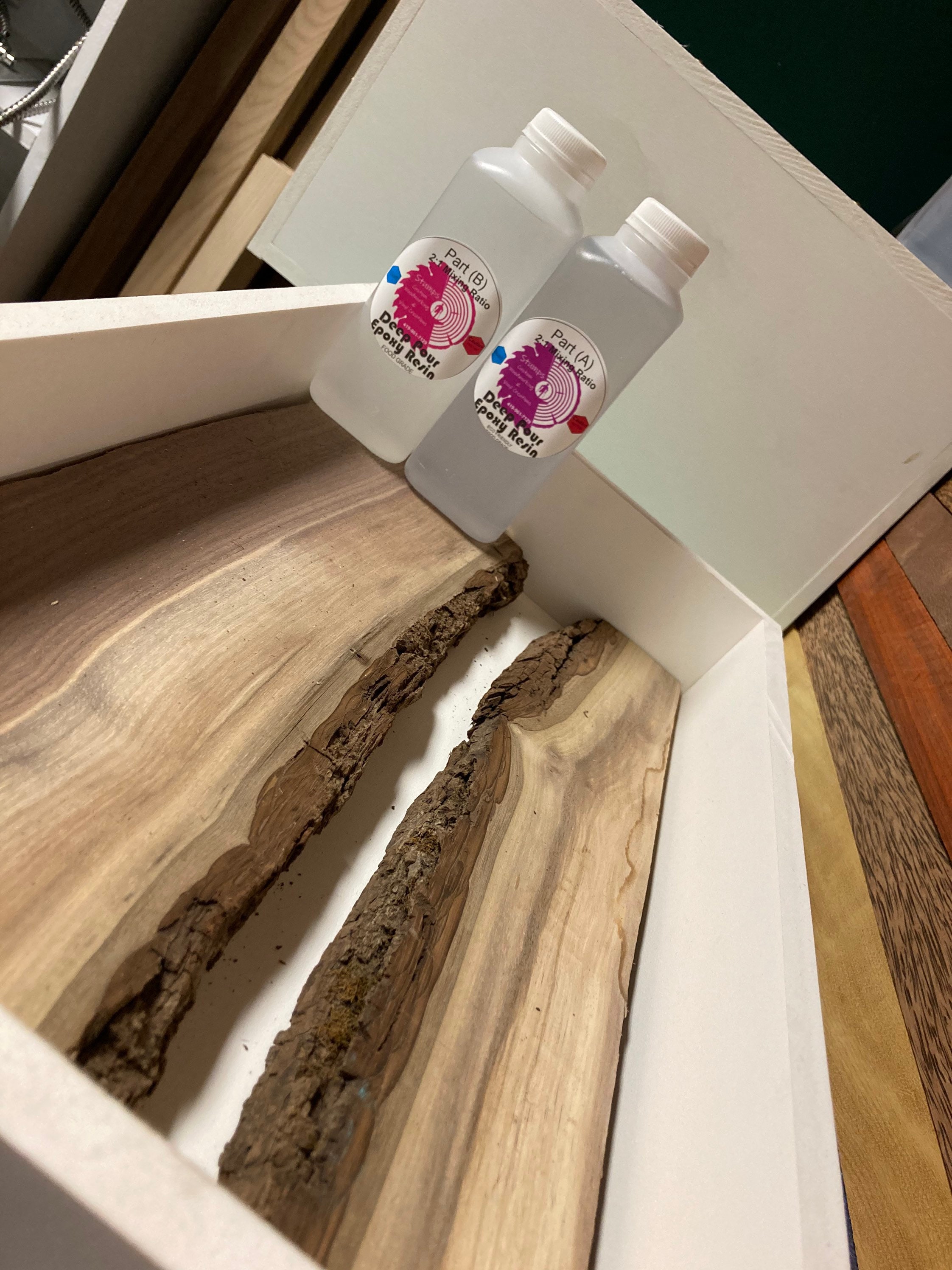 Kits De Moldes De Resina: Moldes De Silicona Para Mesa De Río Con Patas De Mesa Redondo B