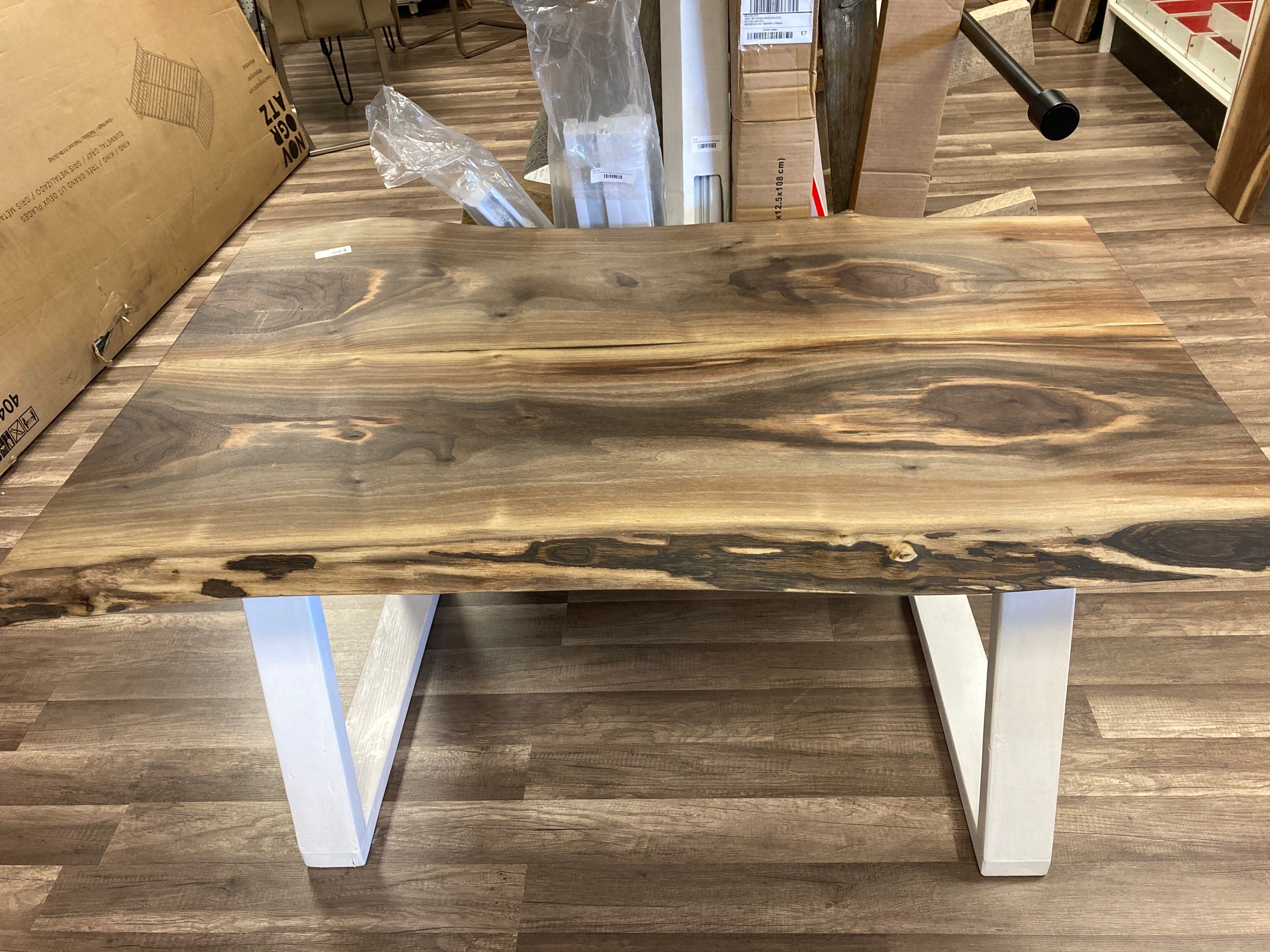 Live edge small dining table best sale