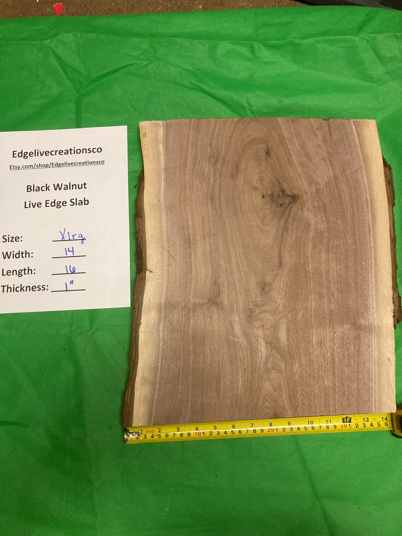 Black Walnut Live Edge Slabs, Craft Single Piece, Walnut Wood Chucks, Live Edge Slab, River Tables, Great for crafting or DIY Cutting Boards image 4