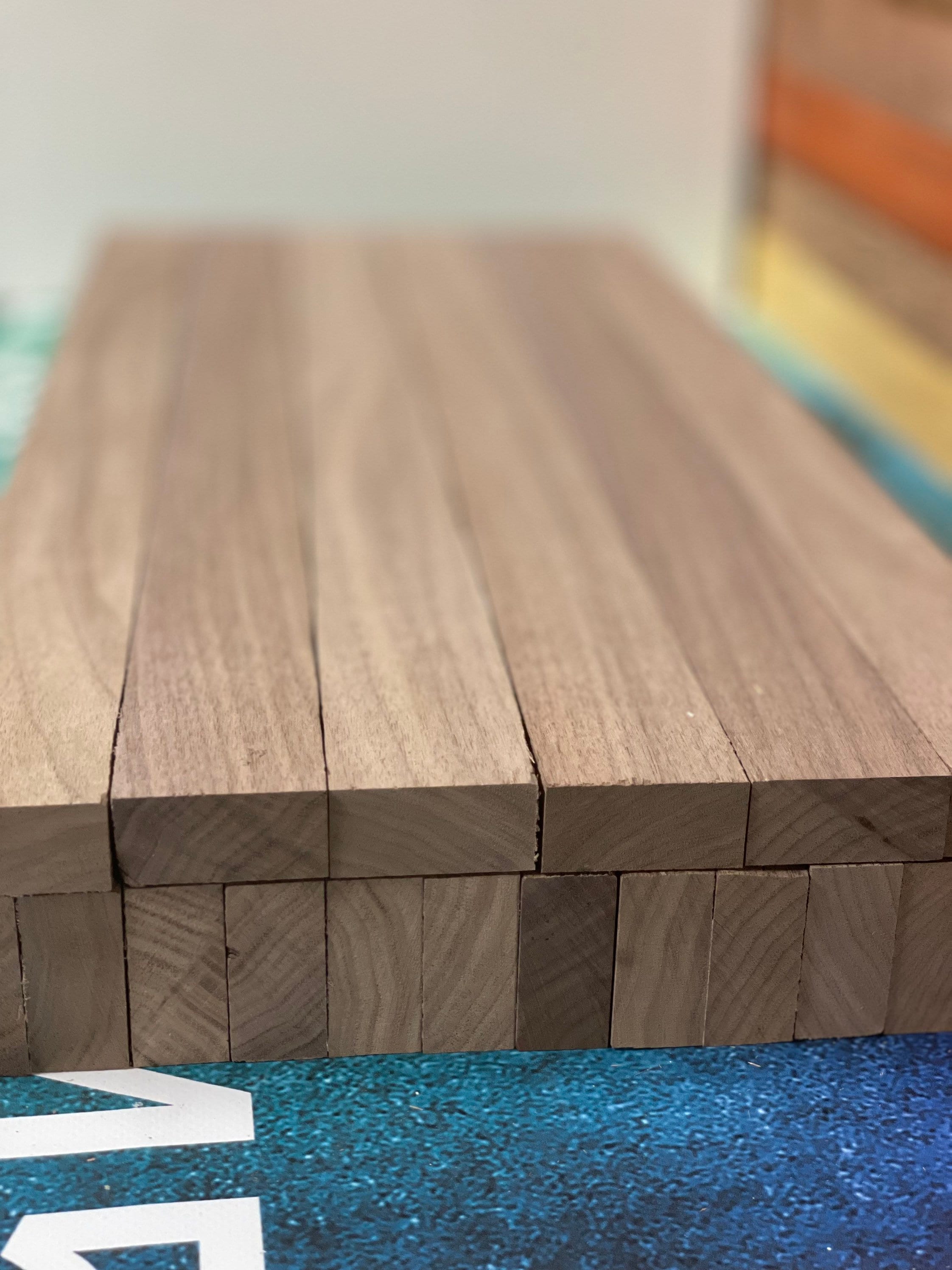 Walnut Cutting Board Blanks (19) 3/4" x 1 3/4" — Stumps Custom Wood