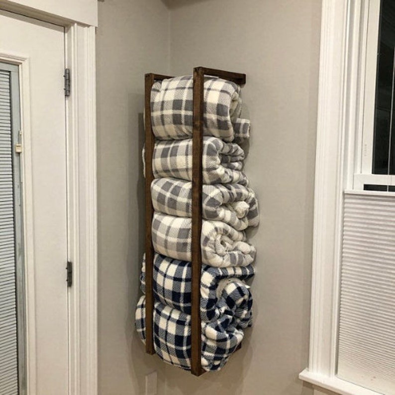 Organizational Blanket Holder Blanket Rack Blanket Holder on Etsy