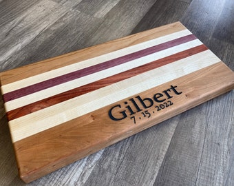 Jens Personalized Cutting Board, Name and Date Cutting Board