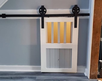 Stall Style Baby Pet Gate, Wooden barn stall, farmhouse rustic decor, pet gate, Custom gates, Any size gate, Handmade is USA, interior decor