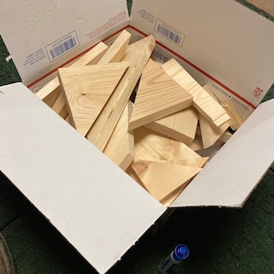 4lb Pine Wood Cut Offs: Craft Bundle Box