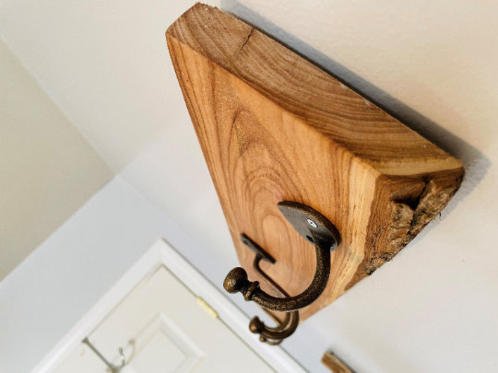 Live Edge Wall Mount Coat Rack Household Organization Coat Etsy