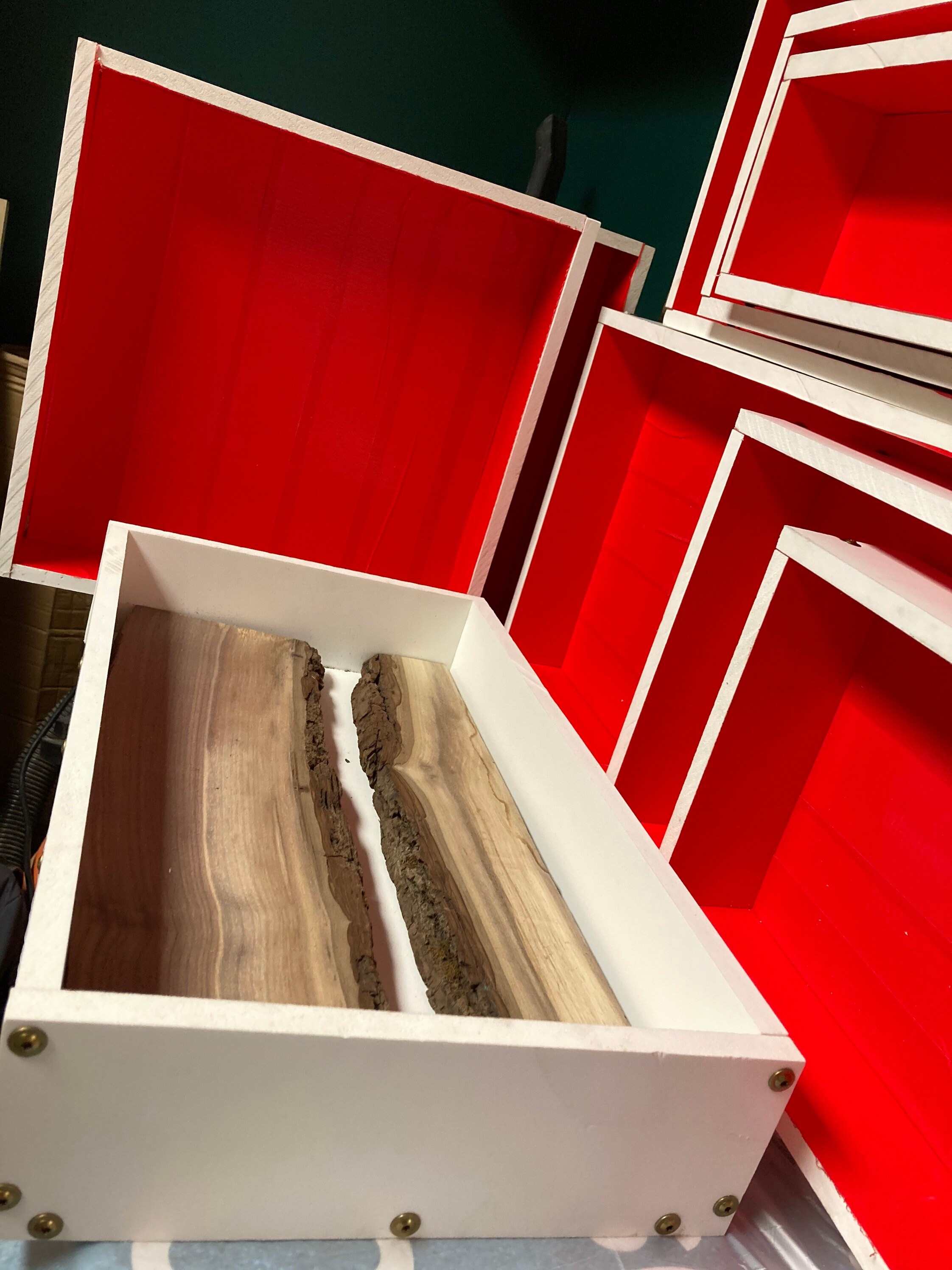 thumbnail image 2 of Large 36x18 Inch Epoxy Resin Mold - River Table Making Kit With Divider 2 of 14