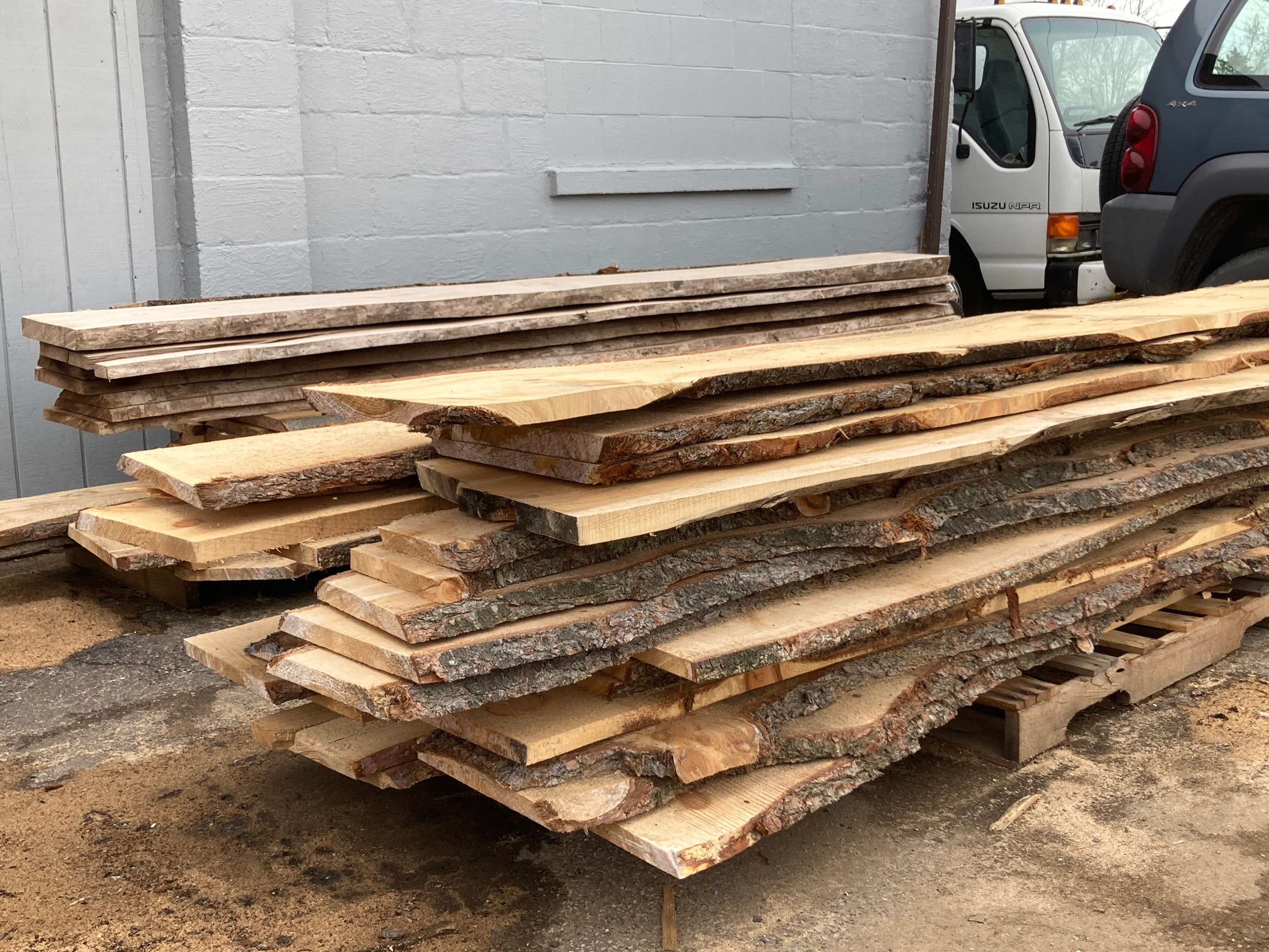 Pine Live Edge Slabs — Stumps Custom Wood Worldwide Shipping