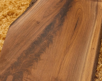 Black Walnut Live Edge Slab: Kiln Dried Hard wood 3/4” thick