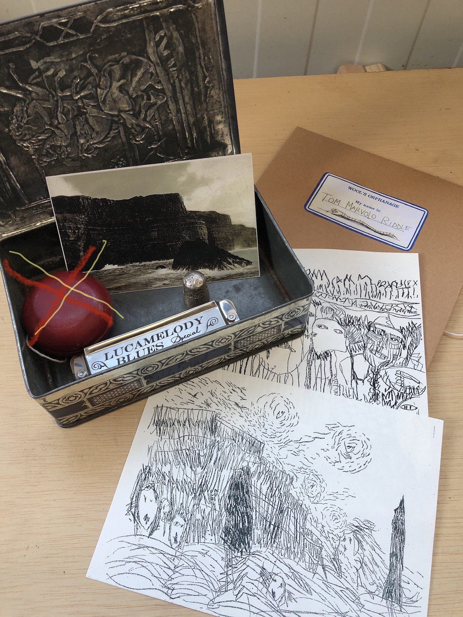 Tom Riddle's Bezittingen Kit - Etsy België, image size:1575x2100