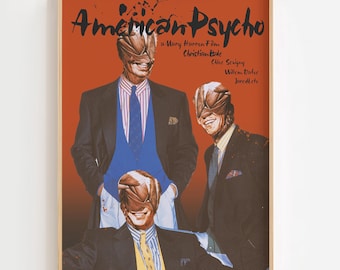 American Psycho Alternative Film Movie Poster Horror Wall Art
