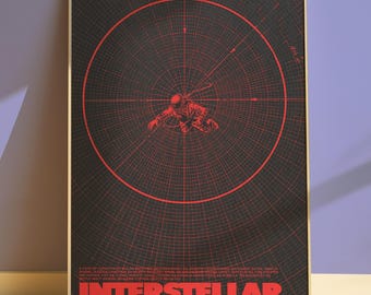 Interstellar Print, Christopher Nolan, Art Print, FILM LOVER gift, CINEPHILE poster