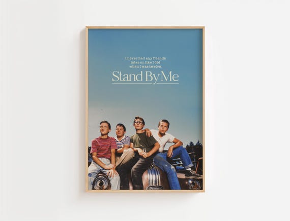 STAND MY ME Alternative Film Movie Poster I Film Lovers Movie Print I Nostalgia Art